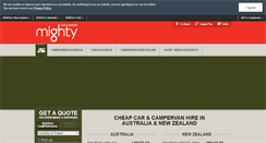 Desktop Screenshot of mightycampers.com